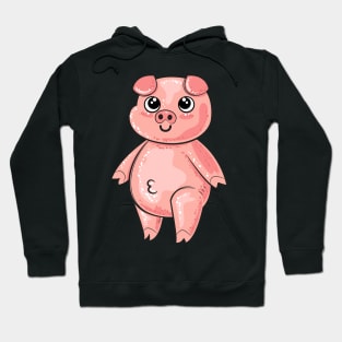 Cute Pig Art Hoodie